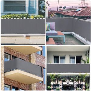 Sekey Balkon Sichtschutz PES 500 * 90cm Balkonverkleidung Witterungsbeständig Sichtschutz für den Gartenzaun oder Balkon, Schutz vor neugierigen Blicken