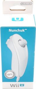 Nintendo Nunchuk, Nintendo Wii U, Wii, Nástavec na herní ovladač, Bílá, Kabel