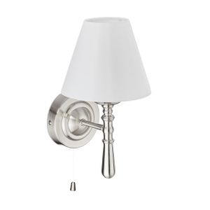 relaxdays Wandlampe mit Schirm