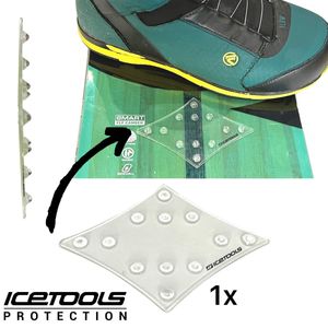 Icetools Grip Mat Snowboard Lift Hilfe Anti-Rutsch Stomp Pad Diamond transparent