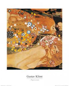 Gustav Klimt Poster Kunstdruck - Rough Water II (50 x 40 cm)