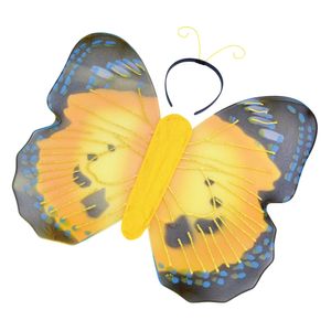 Bristol Novelty Uni kostým motýľa pre dospelých BN1146 (jedna veľkosť) (Yellow)