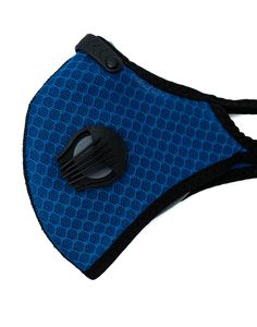 Staub Maske austauschbarer Aktivkohle Filter Nylon für Outdoor Jogging Blau