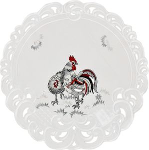 Serwetka, serwetka wielkanocna, ozdobna, do koszyczka, z haftem 30 cm a111