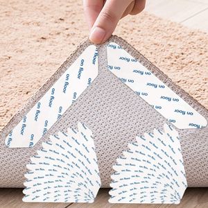 Teppichgreifer Antirutschmatte, 24 Stück Waschbar Antirutschmatte für Teppich Wiederverwendbar Teppichunterlage Aufkleber Starke Klebrigkeit (Weiß)