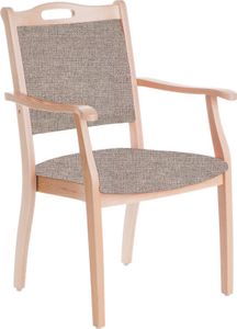 Seniorenstuhl Sabine Armlehnenstuhl Pflegestuhl Stoff Kariba Beige