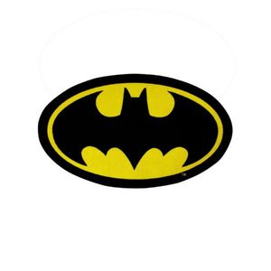 Batman - Koberec AG519 (98 cm x 57 cm) (černý/žlutý)