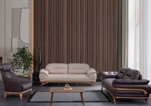 Designer Sofagarnitur 2x Dreisitzer Sessel Wohnzimmer Möbel Neu