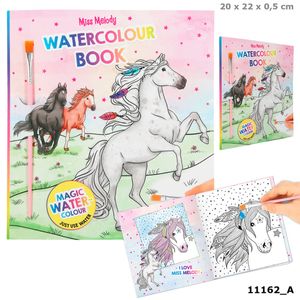 Depesche 11162 Pferd Miss Melody Water Colours Book Malbuch mit 30 Ausmal-Seiten