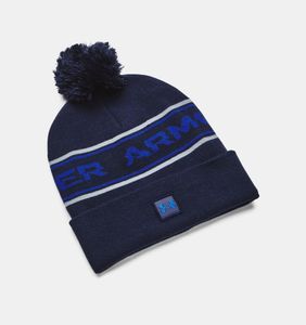 Pánská zimní čepice Under Armour UA Men's Halftime Pom Beanie-BLU - UNI