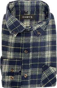 EGOMAXX Langarm Hemd Kariert Holzfäller Flanell Hemd Vintage Shirt OHMYS Größe: L