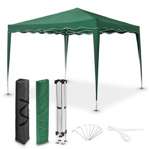 Juskys Faltpavillon Vivara 3x3 m mit Tasche & faltbar - UV50+ Schutz Pavillon Grün