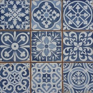 Marokkanische Fliesen Rahel Blau Patchwork