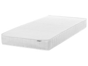 BELIANI Taschenfederkernmatratze Hart 90 x 200 cm Memory Foam Füllung 7 Zonen Matratze für Bett Schlafzimmer Modern