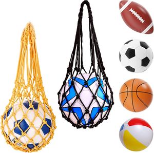 FNCF 2 Stück Ball Trage Net Netz Basketball Tragbar Netz Fussball Netz Tasche Leicht Ball Tragbare FußBallnetz Tasche