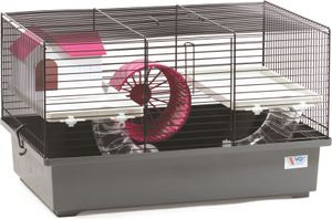 Mäusekäfig Hamsterkäfig Nagerkäfig 49x32,5x29cm mit Zubehör