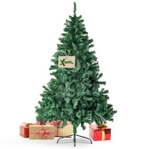 Künstlicher Weihnachtsbaum "Claus" mit Metallständer verschiedene Größen und Farben (150cm, Grün)
