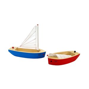 Ogas 2132 Holzboot Segelboot 22 cm lang aus Holz