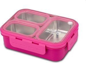 Nerezový bento box NAVA 800 ml - magenta