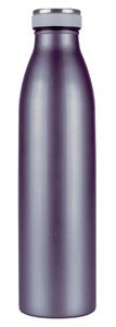 Steuber Edelstahl Thermo Trinkflasche 750 ml doppelwandige Isolierflasche mit auslaufsicherem Deckel, metallic grau