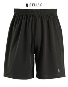 Herren Basic Shorts San Siro / Elastischer Bund mit Kordel - Farbe: Black - Größe: XXL