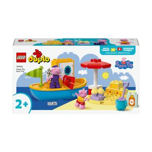 LEGO DUPLO Peppas Bootsausflug: Spielset mit Spielzeugboot zum Bauen und Umbauen mit 2 Figuren, kreatives Spielzeug, Geschenk-Idee für Kinder ab 2 Jahren, Jungen und Mädchen 10432