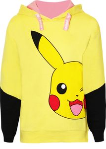 Pokémon - Mikina s kapucňou pre dievčatá NS6167 (158-164) (žltá)