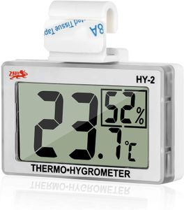 Aquarium Thermometer, Digital Hygrometer for Reptile Terrarium, Temperature and Humidity Monitor