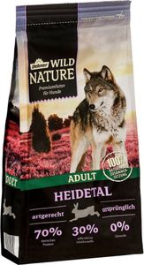 Dehner Wild Nature Hundefutter Heidetal, Trockenfutter getreidefrei / zuckerfrei, für ausgewachsene Hunde, Kaninchen, 4 kg