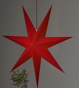 Gwiazda wisząca czerwona ROZEN 140 cm