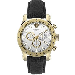 Versace Herren Uhr Armbanduhr Chronograph SPORTY VEV800319 Leder