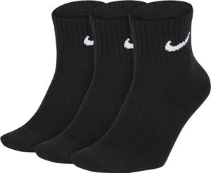 Skarpety Nike Everyday Lightweight Ankle SX7677 010 - CZARNY, 38-42