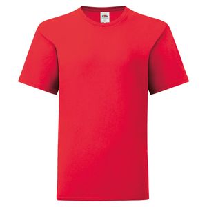 Fruit of the Loom Kids Iconic 150 T-Shirt Farbe: rot Größe: 164