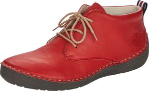 Rieker Damen Stiefeletten Boots Schnürung 52522, Größe:42 EU, Farbe:Rot