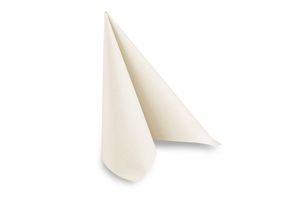 Hypafol Airlaid-Serviette creme | 50 St. | 40 x 40 cm | hochwertiges Material | für Gastronomie und Zuhause