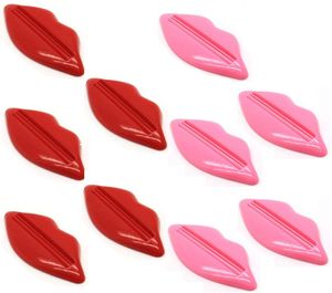 10 Stück Tubenpresse Tubenquetscher Zahnpasta Tube Ausdrücker Bathroom Lip Toothpaste Facial Foam mildy wash Squeezer Tube Dispenser Badezimmer Accessoires (Rot und Rosa, Zufällige Farbe)