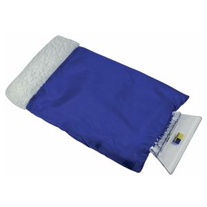 Auto Eiskratzer mit Handschuh wärmendes Innenfutter Fleece blau Europart