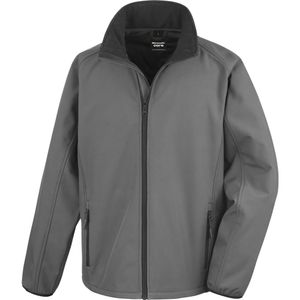 Herren Printable Soft Shell Jacket - Farbe: Black/Black - Größe: M