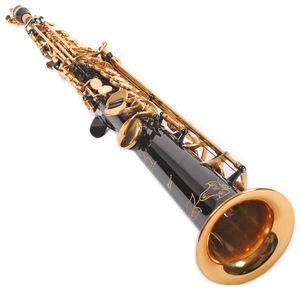 K. Glaser Sopran Saxophon, gerade, schwarz, Koffer Mundstück Blättchen