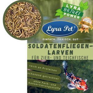 20 kg Lyra Pet® Soldatenfliegenlarven für Zier- und Teichfische