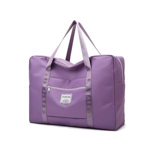 (Violett,L)Handtasche Trolley Reisetasche Wasserdichte Gepäcktasche Aufbewahrungstasche