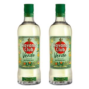 Havana Club Verde Rum 2er Set, Weißer Rum mit Botanicals, Alkohol, 35 %, 2x700 ml