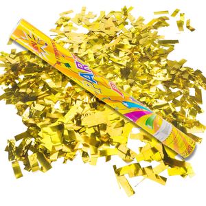 Konfettikanone - XXL Party Popper - Gold Lametta Metallic 60cm