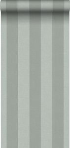 Sanders & Sanders Šedozelená pruhovaná tapeta - 640422 - 53 cm x 10 m
