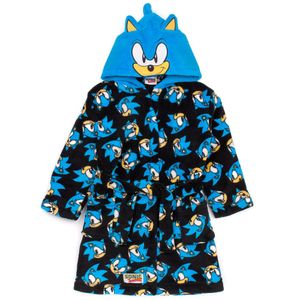 Sonic The Hedgehog - Detský župan NS6761 (128) (čierna/modrá)