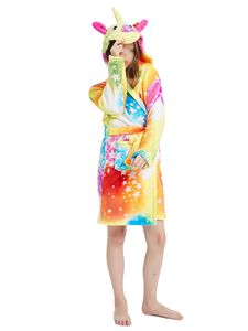 Jungen Und Mädchen Farbiger Hoodie Pyjama Mit Taillenbeutel Home Wear,Farbe:Colorful Stars,Größe:130Cm