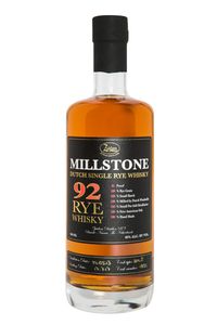 Zuidam Millstone 92 Single Rye Whisky, 0,7l, alc. 46 Vol.-%