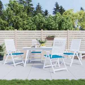 vidaXL Gartenstuhl-Kissen 4 Stk. Blau 40x40x3 cm Oxford-Gewebe