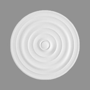 PROVISTON | Stuckrosette | Polystyrol | Durchmesser 400 mm | Weiß | Deckenrosette