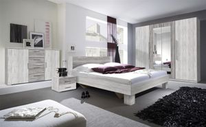 Schlafzimmer Set 5 tlg ONTARIO inkl.Doppelbett 180cm und Schrank 228cm
